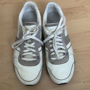 Men’s Diesel White/Gray Tennis Shoes